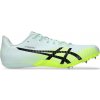 Unisex tretry ASICS, HYPERSPRINT 8 svetlomodrá,reflexný neón,čierna, 46 EU