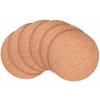 GoEco Korkové podtácky 6 ks priemer 9,5 cm Podložky pod horúce nápoje