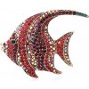 Amparo Miranda Brošňa Tropická Rybička B195 červená