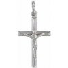 Strieborný prívesok kríž s Kristom