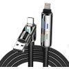 4-in-1 USB-C/USB-A to USB-C/Lightning cable Blitzwolf BW-HDC6 1.2m 240W RGB (black)