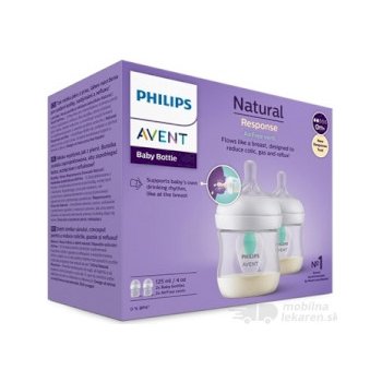 Avent natural scy670/02 125ml fľaša avf 2ks SCY670/