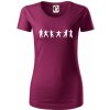 Karate postavy - Dámske tričko z organickej bavlny Origin (GOTS) - XS ( Fuchsiová )