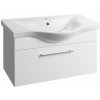 Aqualine Aqualine, AKIRA umyvadlová skrinka 74,5x42x34cm, biela, AK280