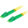 LANBERG optický patch cord SM LC/APC-LC/APC duplex 5m LSZH G657A1 průměr 3mm, barva žlutá