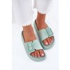 EVENTO Dámske Pěnové Sandále Na Platforme S Prackou Zelené Viasara biela 40 Boto 5905677909104