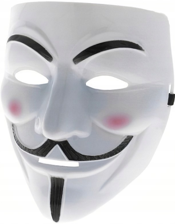 Maska Anonymous V ako Vendetta perleťová