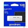 Goodram USB flash disk, USB 2.0, 128GB, UME2, biely, UME2-1280W0R11, USB A, s krytkou