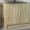 vidaXL Skrinka pod umývadlo dub sonoma 63x29x55 cm kompozitné drevo 848096