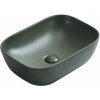 Mexen Rita, umývadlo na dosku 45x32x14 cm, tmavá zelená matná, 21084579