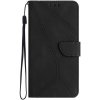 Peňaženkové puzdro Embossing Pattern Stitchy case čierne – Sony Xperia 10 V