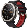VSETKONAMOBIL 144506 SPORTY Vymeniteľný silikónový remienok Amazfit T-Rex Ultra 2 BLACK-RED