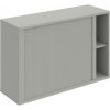 Hobis Policová skriňa Strong L, 120x76,8x40 cm, sivá/sivá