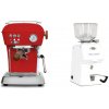 Ascaso Dream PID, Love Red + Ascaso H64, white