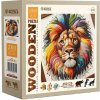 Dřevěné puzzle Jemný lví král 250 dílků