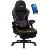 Huzaro Force 4.6 rgb black herné stolička, látka RGB, opierka nôh, polohovateľná, nastaviteľná opierka hlavy, čierna