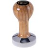 Buna café tamper, oliva, lak, TP, 58 mm, nerez lesk, plochý