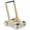 Vilac Drevený vozík s farebnými kockami Canopée