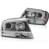 Predné svetlá Jeep Grand Cherokee WJ 99-05 Tubelight Chrome