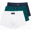 Ombre BASIC men's single color matching boxer shorts with elastane - 3 pack mix OM-UNBB biela M Ombre 5902228133674
