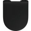 WC doska REIKA Mito čierna softclose / s pomalým zatváraním 541286