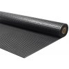 Čierna priemyselná protišmyková podlahová guma FLOMA Forte - dĺžka 10 m, šírka 90 cm, výška 1 cm