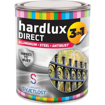 Chromos Svjetlost Hardlux Direct 3v1 antikorózna farba na kov 0,75 l jedľová zelená
