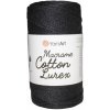 Špagát Macrame Cotton Lurex Čierna 722