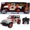 Jada Jeep Wrangler Rubicon Open 2015 Jurassic World Bílá Červená 1:16