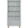 Sivý regál v minimalistickom štýle - ZARA, NOV32 ZARA ÁNO