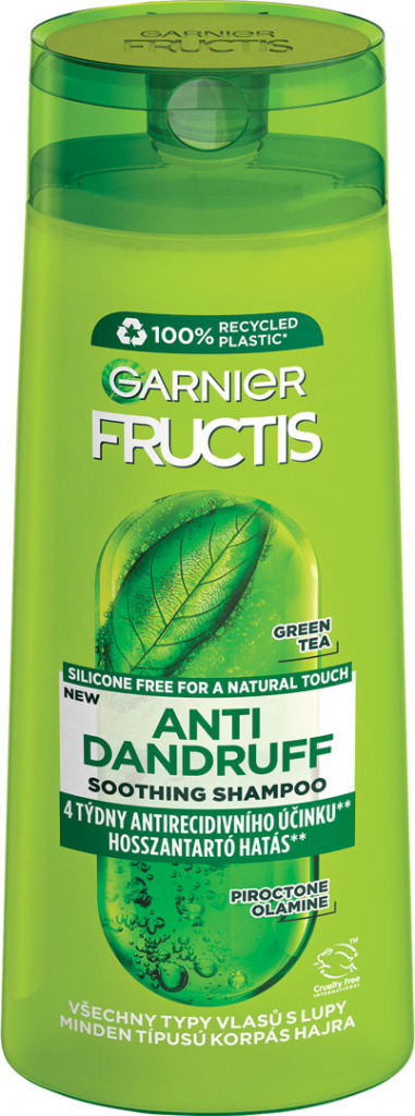Garnier Fructis Antidandruff šampón výťažky zo zeleného čaju 250 ml