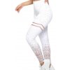 Dámske Športové legíny Fitness White-Gold - M (MEDIUM)
