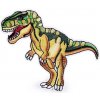 Nažehlovačka dinosaurus T-rex - 10 ks béžová sýta zelená