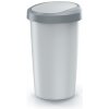 Compacta R Flap Odpadkový kôš - 50 l popolavá so svetlo šedým vekom