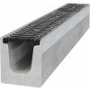 Bielbet B125 B125145X160 odvodňovací betónový žľab s liatinovou mrežou 1000 x 145 x 160 mm | cena za kus