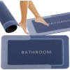 Rýchloschnúca protišmyková kúpeľňová predložka Bathroom 58 × 38 cm – modrá