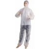 Profod 0701 Jednorazová kombinéza s kapucňou biely 3XL