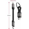 SWISSTEN MAGNETICKÝ KEYCHAIN KÁBEL USB-C / LIGHTNING 9,7 CM