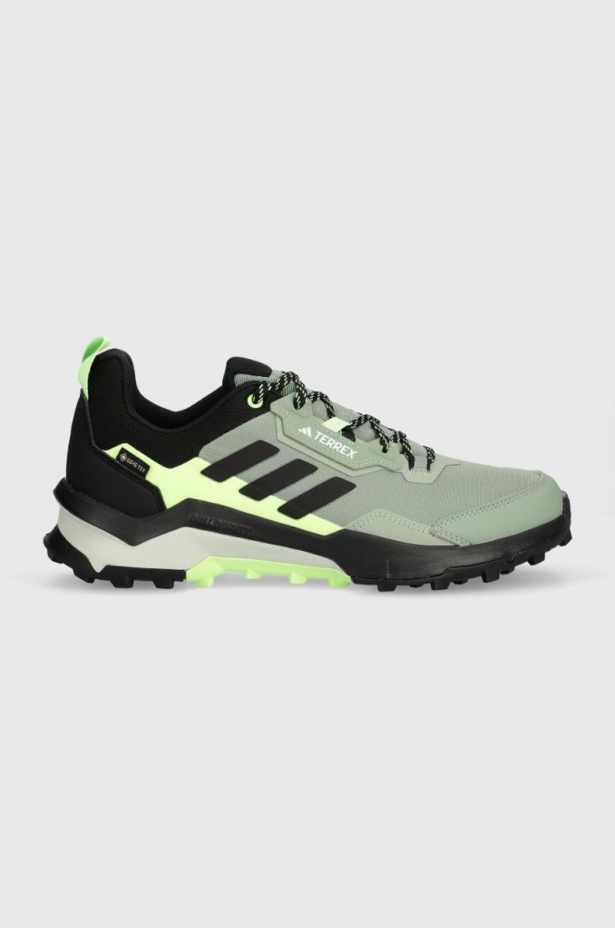 adidas Terrex AX4 Gore Tex Hiking topánky silver green core black crystal jade