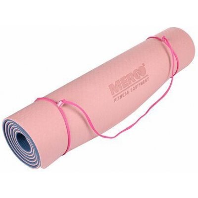 Merco Yoga TPE 6 Double Mat podložka na cvičení růžová-modrá