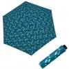 DOPPLER Fiber Havanna Joy blue - dámský skládací deštník 7223165J02