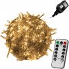 VOLTRONIC Vianočná reťaz 40 m, 400 LED, teplá biela, ovládač