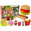 LEAN TOYS Súprava fastfoodu hamburger hot-dog lievance