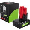 Green Cell batéria pre Milwaukee M12 12V 6Ah náhradná batéria M12 B6 4932451395