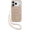 Guess IML Flowers Allover Strap MagSafe kryt pre iPhone 17 Pro, ružový 57983127154