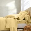 Jednofarebná posteľná bielizeň, zn. Colombine z bio bavlny medová 090