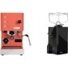 Profitec GO, red + Eureka Mignon Silenzio, BL black