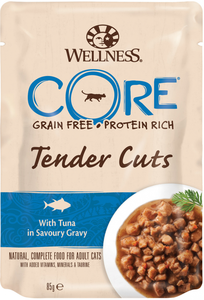 Wellness CORE Tender Cuts with Tuna in Savoury Gravy 85 g