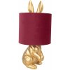 Red & Gold Rabbit nočná lampa Ø20*42