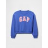 GAP Detská oversize mikina s logom Tmavomodrá S